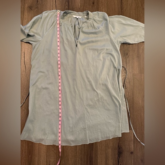 Rebecca Taylor long Sleeve Cotton belted Shirt Dress Size Large - Picture 12 of 15